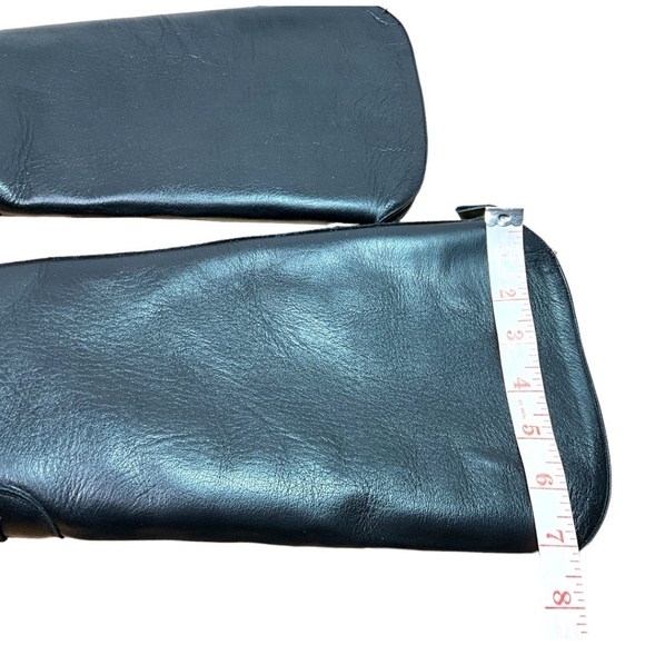 TONY MORA. Black Genuine Leather Upper & Sole Pull On Boot w/Lace Detail US Sz 9 - Picture 10 of 12